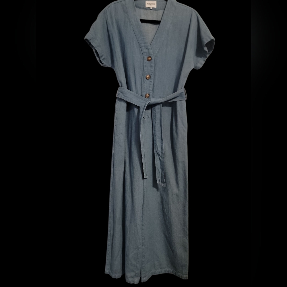 FRNCH Denim Blue One Piece Jumper